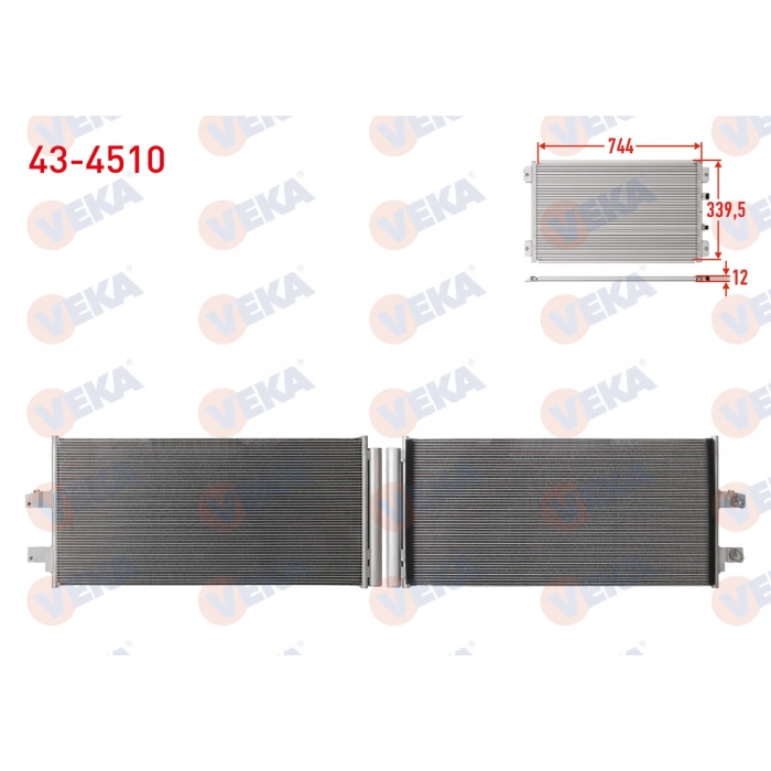 KLIMA RADYATORU (5 mm fin) VOLVO XC40 2.0 D4 2019-