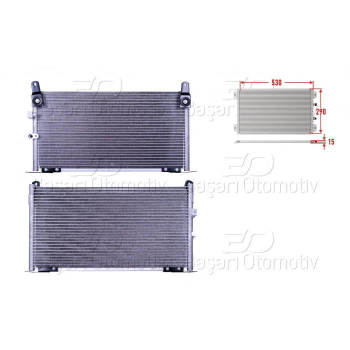 KLIMA RADYATORU 549X268X16 TOYOTA HILUX 01-05