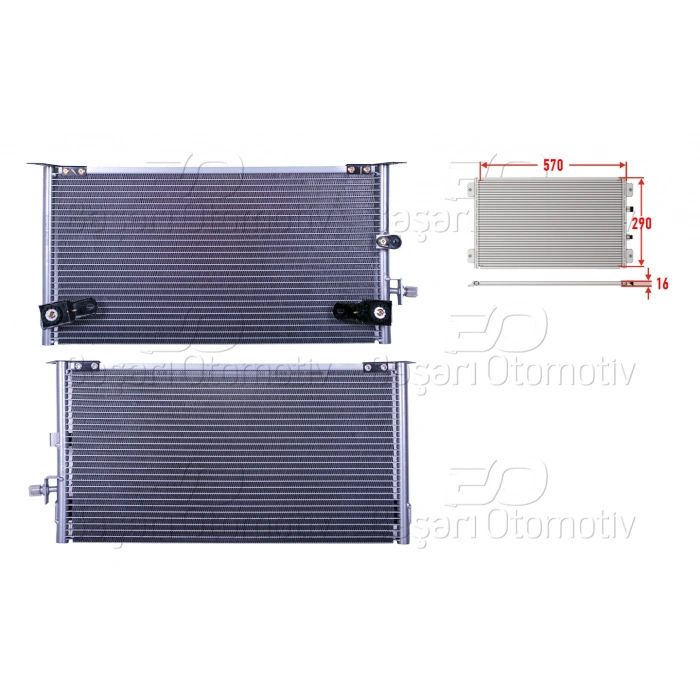 KLIMA RADYATORU 549X278X20 TOYOTA HILUX 97>