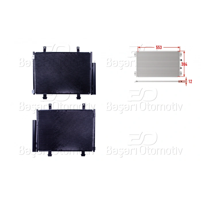 KLIMA RADYATORU 553X384X12 SUZUKI 4 1.2 2010> SUZUKI 4 1.3 2010> SUZUKI 4 1.6 2012>