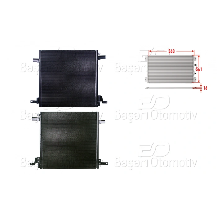 KLIMA RADYATORU 560X541X16 MERCEDES-BENZ ML270CDI. ML320 98-05