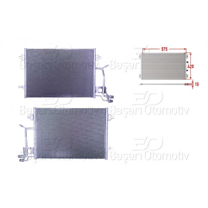 KLIMA RADYATORU 575X420X15 AUDI A6 1.8 T2.4 2.8 97 >