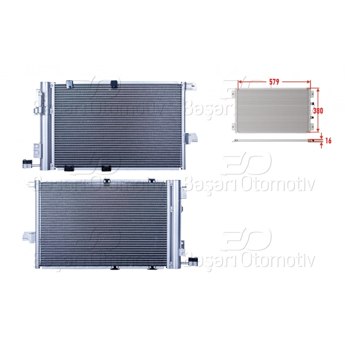 KLIMA RADYATORU 579X380X16 OPEL ASTRA G 1.6 1.8 16V 98 >