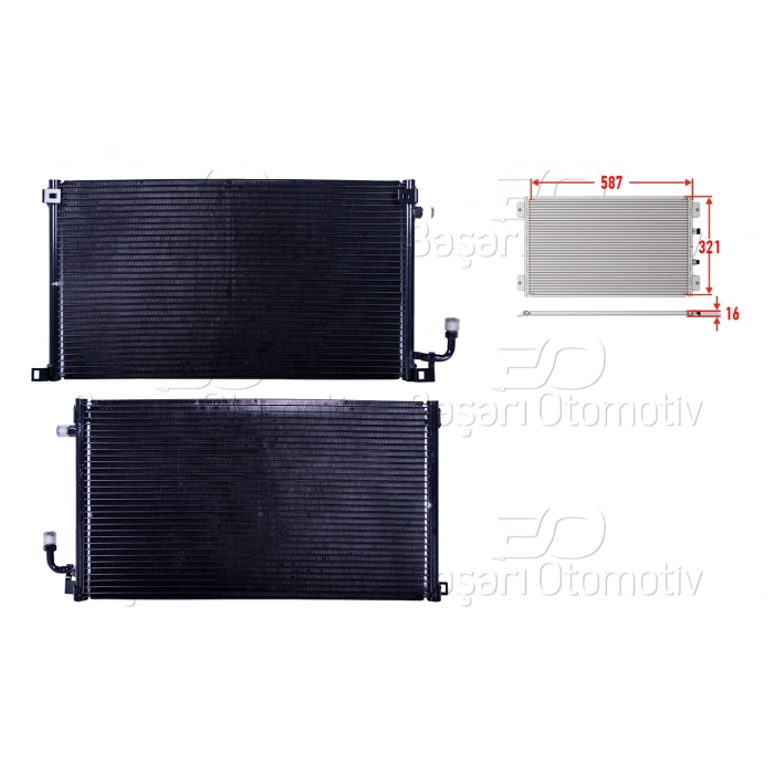 KLIMA RADYATORU 587X321X16 CITROEN SAXO 95-99