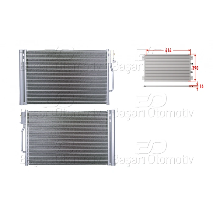 KLIMA RADYATORU 598X388X16 OPEL INSIGNIA B 1.4 1.5 1.6 2.0CDTI 17 >