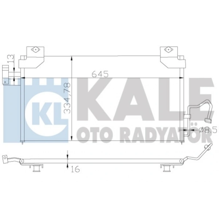 KLIMA RADYATÖRÜ 603X334,3X18 323 (BJ) 1.5:1.6:1.8 99-02