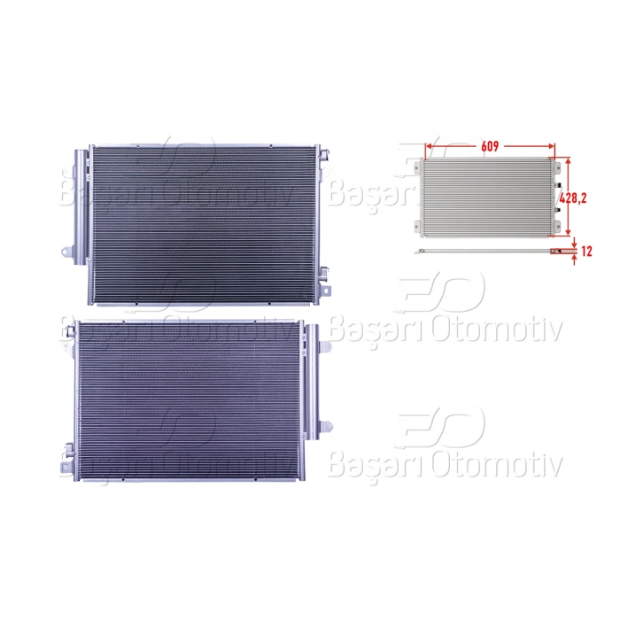 KLIMA RADYATORU 609X428,2X12 SUZUKI SX4 S-CROSS 1.4 HYBRID 1.6 DDIS VITARA 1.0 1.4 1.6 DDIS 13 >