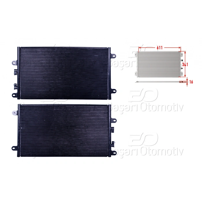 KLIMA RADYATORU 611X341X16 ALFA 147 1.6. 2.0 16V T.PARK 01>