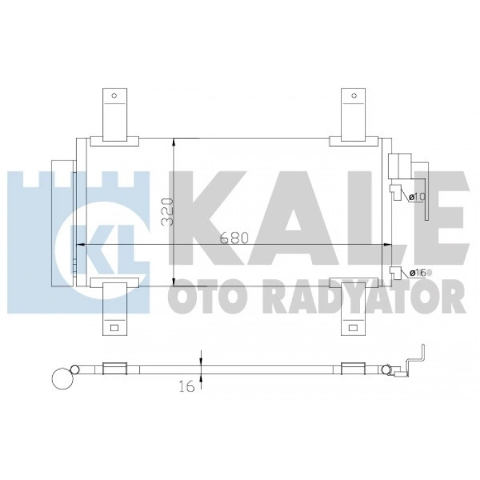 KLIMA RADYATÖRÜ 612X298X16 MAZDA 6 (GG) 1.8:2.0 02-07