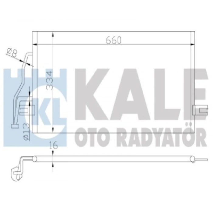 KLIMA RADYATÖRÜ 618X333,7X18 CARISMA (DA) 1.6:1.8 96-05