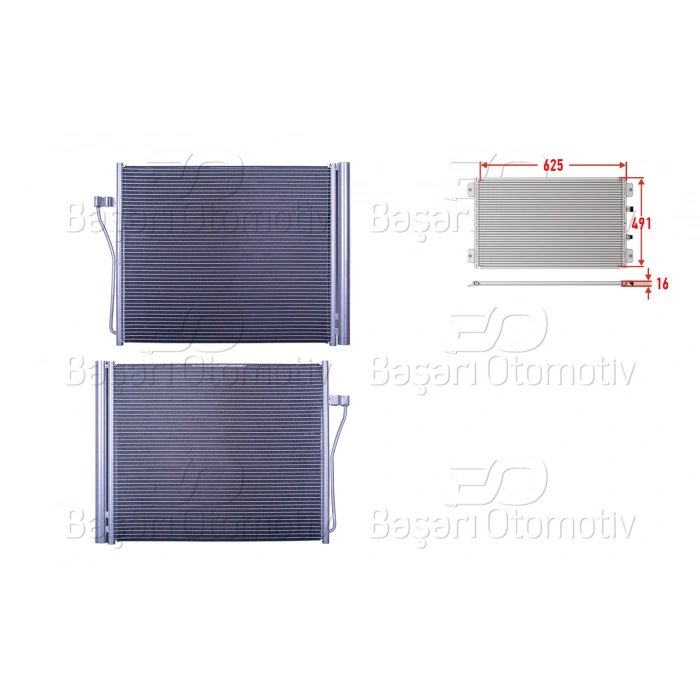 KLIMA RADYATORU 625X491X16 BMW 7 SERISI F01. F02. F03. F04 08>