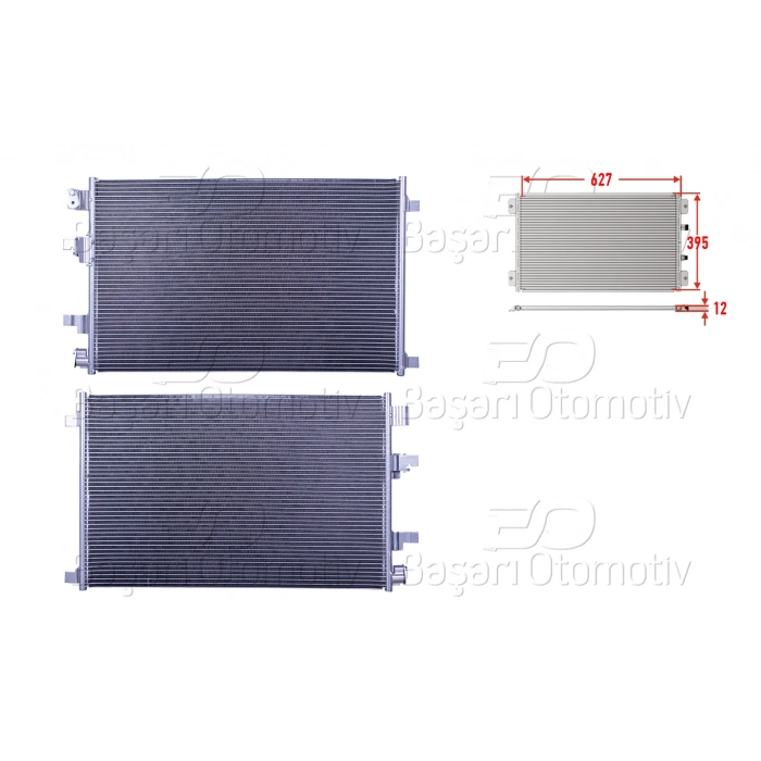 KLIMA RADYATORU 627X395X12 NISSAN QASHQAI 1.6DCI 10>