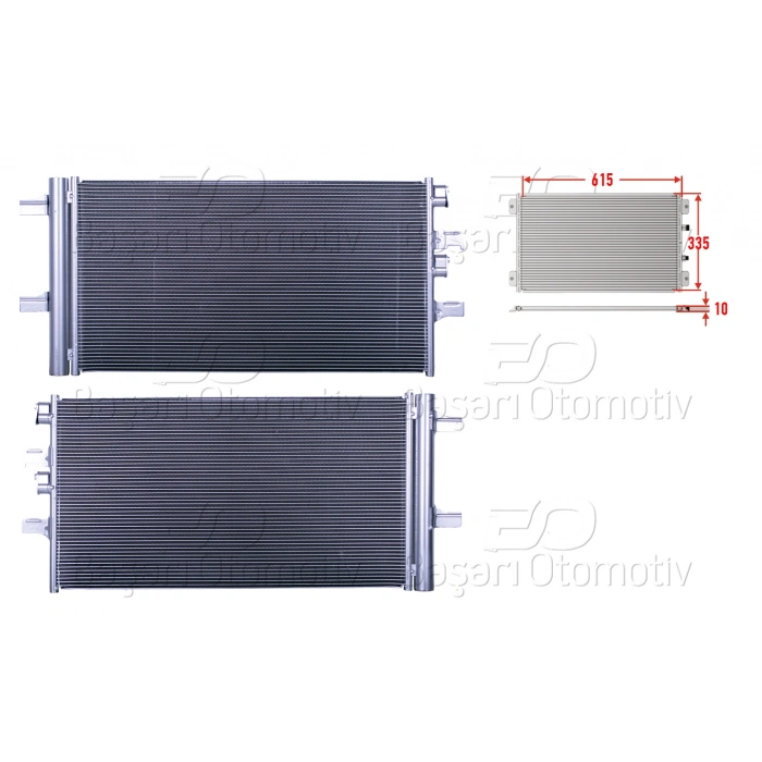 KLIMA RADYATORU 630X318.2X12 BMW 1 SERISI F40 2 SERISI F45 F46 2.16I 2.18I MINI F60 1.5 X1 F48 X2 F39 BENZIN 15 >