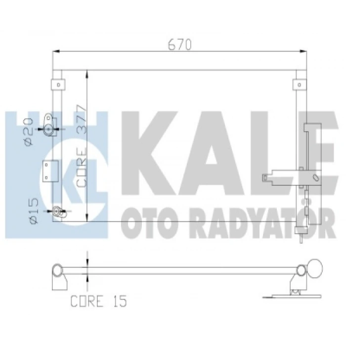 KLIMA RADYATÖRÜ 635X377X16 CIVIC (FD) 1.6 06-07