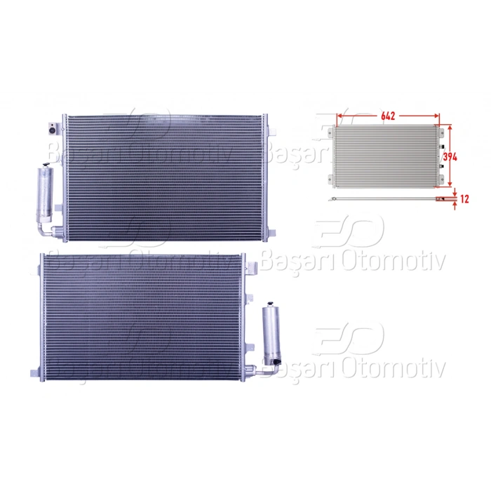 KLIMA RADYATORU 642X394X12 NISSAN QASHQAI 1.6 07>