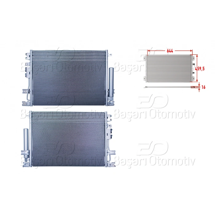 KLIMA RADYATORU 644X459,5X16 CHRYSLER 300C 3.0CRD 04>