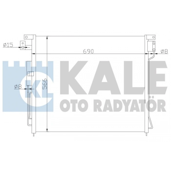 KLIMA RADYATÖRÜ 646X567X18 NAVARA (D40) : PATHFINDER (R51) 2.5 DCI 05-09 2.5 DCI 05-15