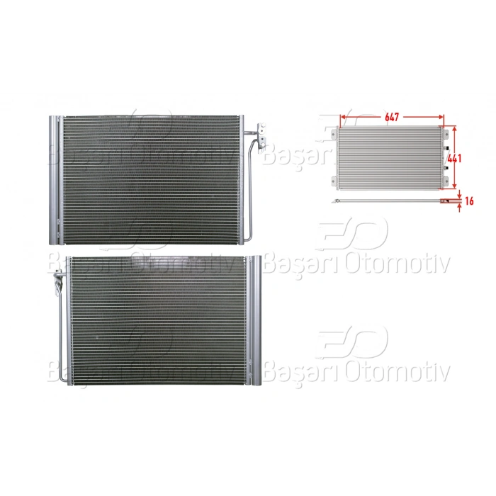 KLIMA RADYATORU 647X441X16 RANGE ROVER 3.0D. 3.6D 02-12