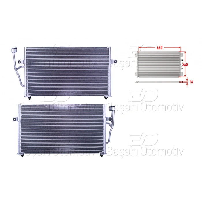 KLIMA RADYATORU 650X348X16 VOLVO S40 95-04
