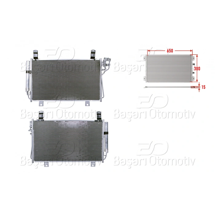 KLIMA RADYATORU 650X380X15 MAZDA CX-5 2.0 BENZIN 2.2 DIZEL 12>