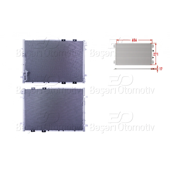 KLIMA RADYATORU 656X271X17 KIA SORENTO 02-06