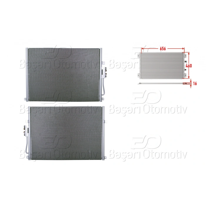 KLIMA RADYATORU 656X460X16 JEEP GRAND CHEROKEE 99>