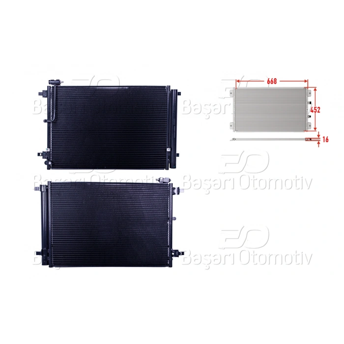 KLIMA RADYATORU 668X452X16 AUDI A8 2.0 TFSI 3.0 TDI 4.2 FSI 6.3 09 >