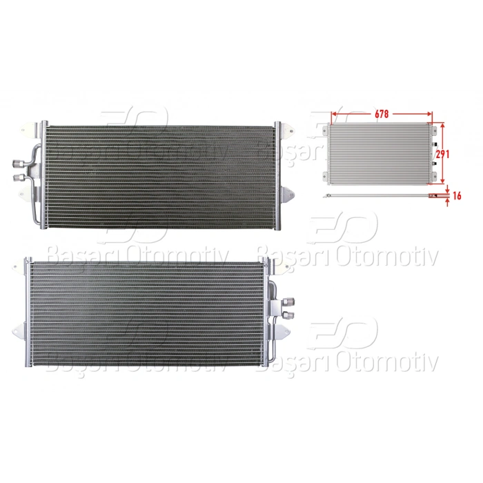 KLIMA RADYATORU 678X291X16 VW T4 2.0 2.4D 2.5 90-03
