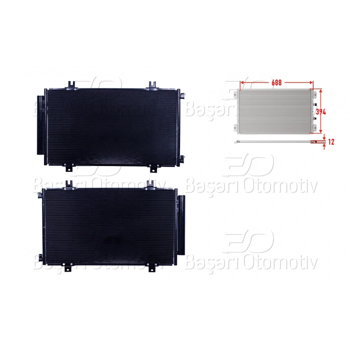 KLIMA RADYATORU 688X394X12 SUZUKI VITARA 1.6 2015> SUZUKI SX4S-CROSS 1.6 2013>