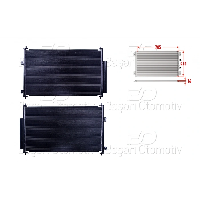 KLIMA RADYATORU 705X410X16 TOYOTA RAV4 05>