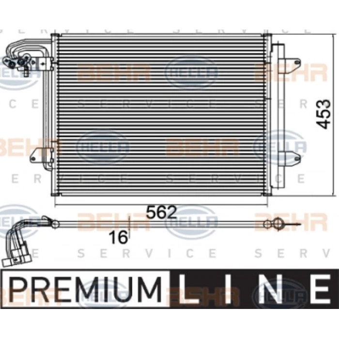 KLIMA RADYATÖRÜ 8FC 351 301-051 CADDY-TOURAN BM 04-