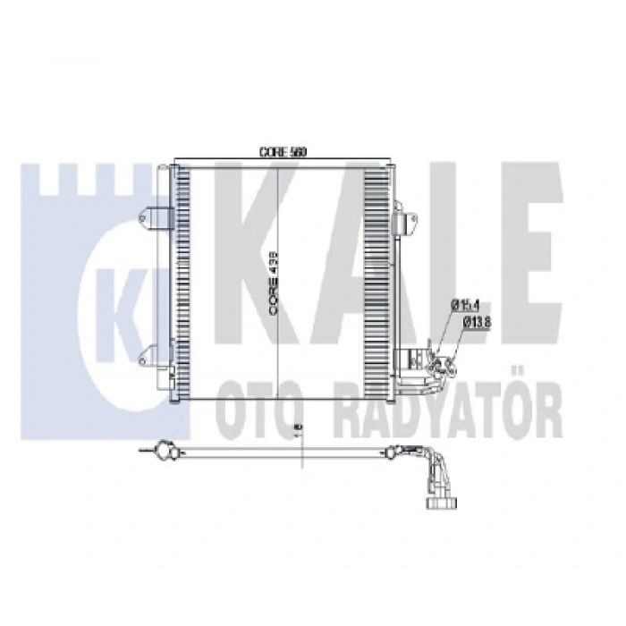 KLIMA RADYATÖRÜ 8FC 351 301-051 (KURUTUCULU) CADDY-TOURAN BM 04-
