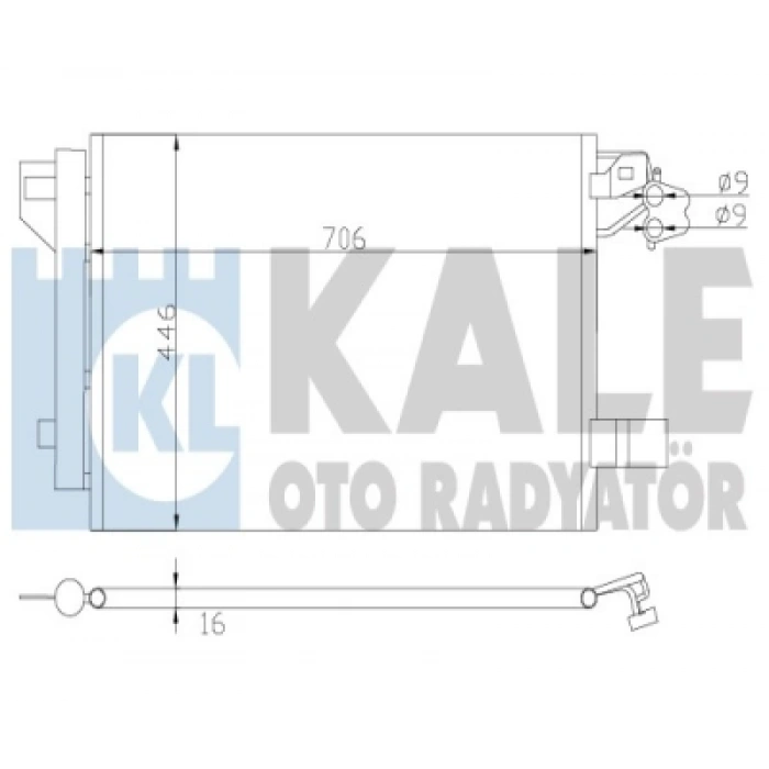 KLIMA RADYATÖRÜ 8FC 351 343-131 (KURUTUCULU) T5,5-T6 BM 10-