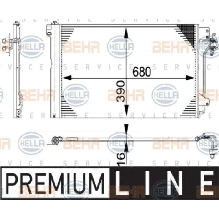 KLIMA RADYATÖRÜ AC672000S T5 BM 04-10