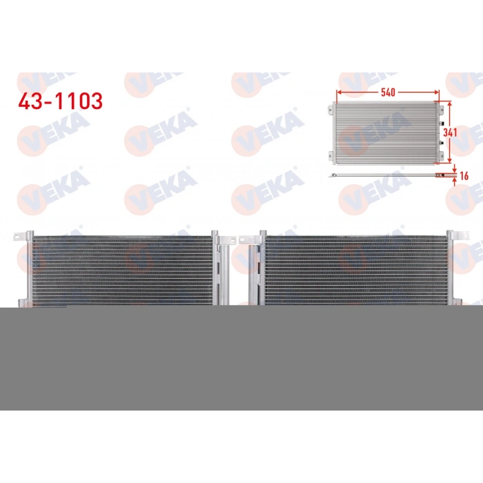 KLIMA RADYATORU ALFA ROMEO 147 (937)1.9 JTD 2001-2010 / 156 (932)1.6 TS - 1.9 JTD -2.0 TS - 2.0 JTS - 2.4 JTD - 2.5 2000-2005