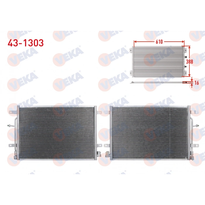 KLIMA RADYATORU AUDI A4 (8E2,B6) 1.6 - 1.8 T - 1.9 TDI -2.0 - 2.5 TDI 2000-2004 / SEAT EXEO (3R2) 1.6 2008-