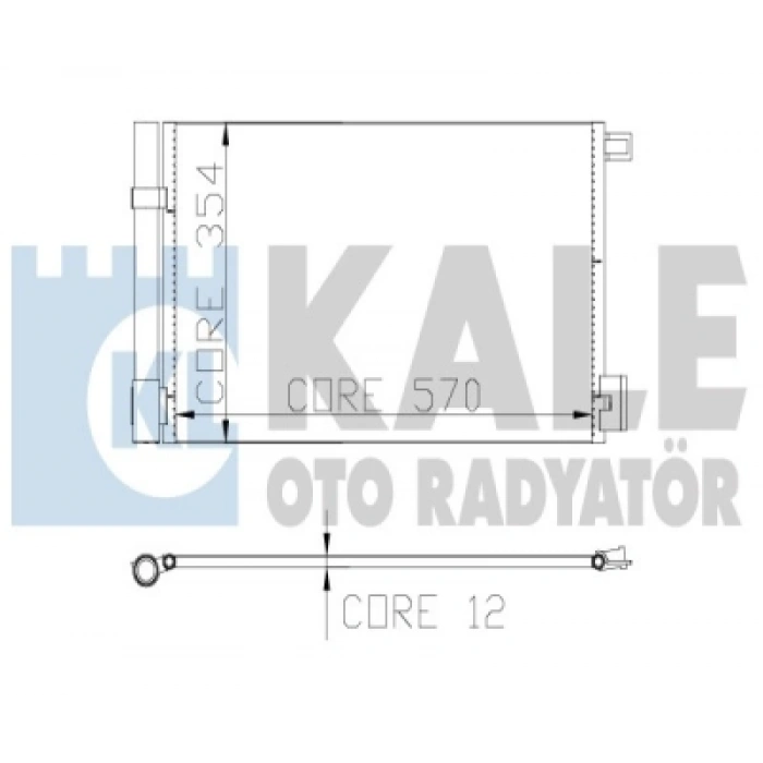 KLIMA RADYATÖRÜ BIPPER/NEMO/FIORINO/COMBO/CORSA D-E 1.3 /1.4/1.6 MJT/CDTI 08-