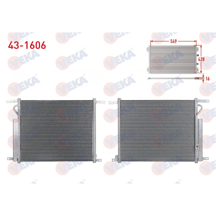 KLIMA RADYATORU CHEVROLET AVEO (T250) 1.2 16v 2006-2011