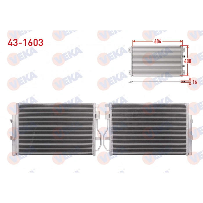 KLIMA RADYATORU CHEVROLET AVEO (T300) 1.2 16v M-T 2011-2014