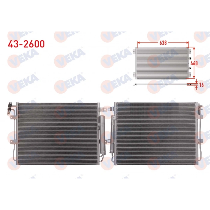 KLIMA RADYATORU LAND ROVER DISCOVERY III (TAA) 2.7 V6 TDI 2004-2010