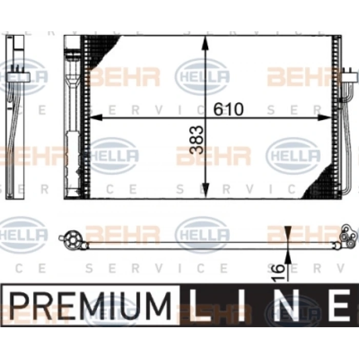 KLIMA RADYATÖRÜ E60-E61-E63-E64-E65-E66 M472-N47N-N57-M57N 03-10