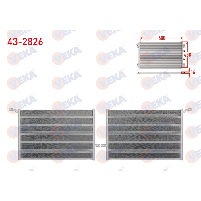 KLIMA RADYATORU (EK SU RADYATORU) MERCEDES (W205, W213) M264-274