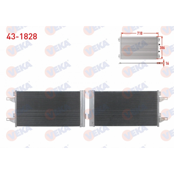 KLIMA RADYATORU FIAT DUCATO 2006- / CITROEN JUMPER 2006- / PEUGEOT BOXER 2006- / 2.2 D, 2.3 D