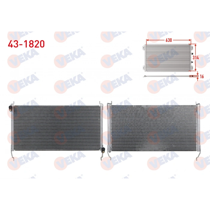 KLIMA RADYATORU FIAT MAREA (185) 1.6i 16v A-T/M-T 1996-2007