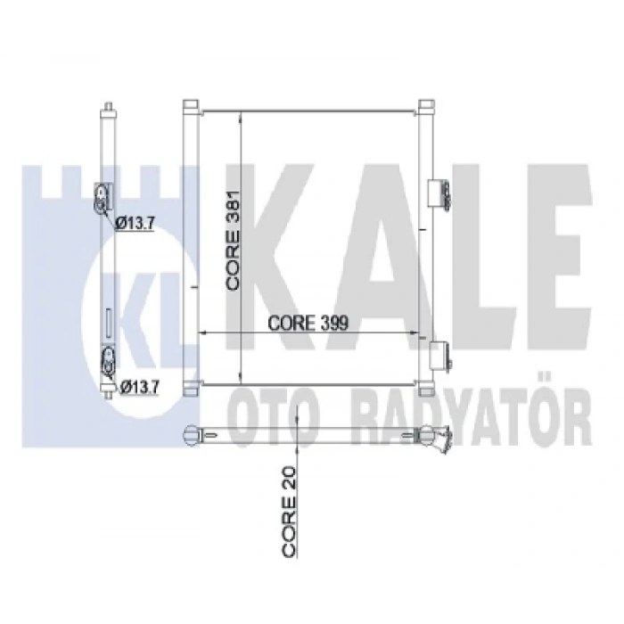 KLIMA RADYATÖRÜ FORD KA BM 97-