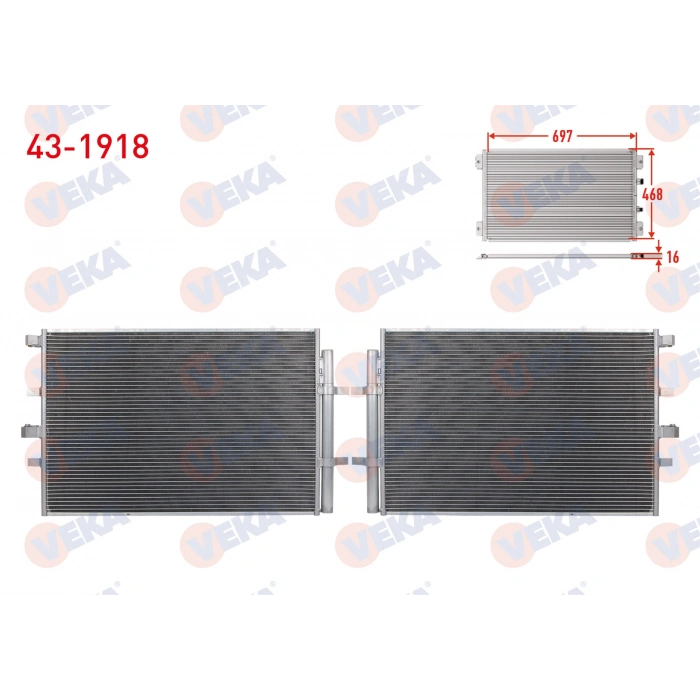 KLIMA RADYATORU FORD TRANSIT, CUSTOM V362, V363 2.0 EcoBlue, 2.2 TDCI 2012-2023 M-T
