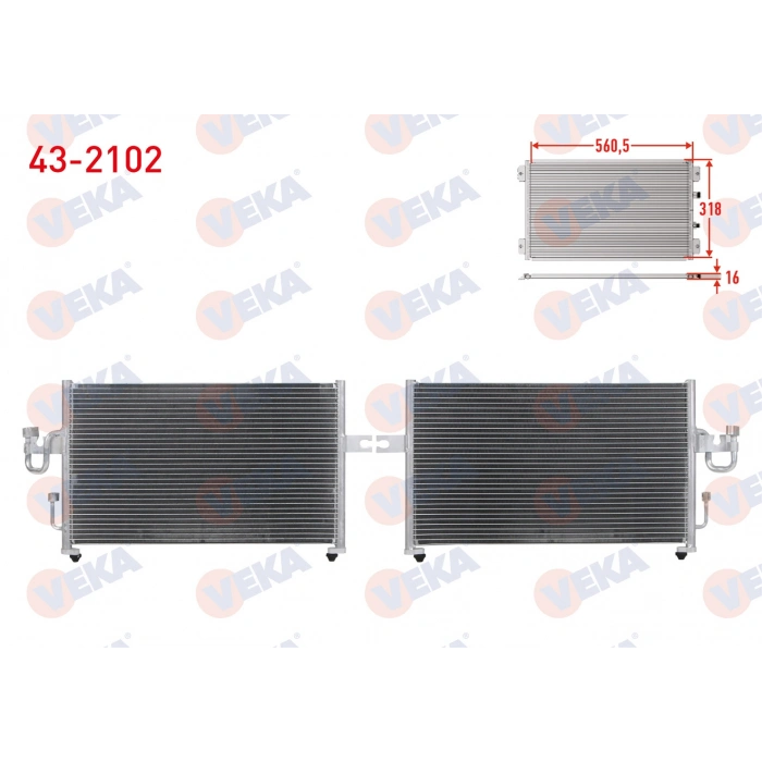 KLIMA RADYATORU HYUNDAI ACCENT I (X-3) 1.5i 1994-2000