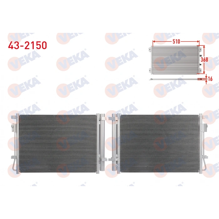 KLIMA RADYATORU HYUNDAI i20 III 1.2 2020- / BAYON 1.2 2021-