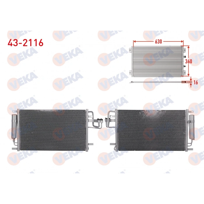 KLIMA RADYATORU HYUNDAI TUCSON 2.0 CRDI A-T/M-T 2004-2010