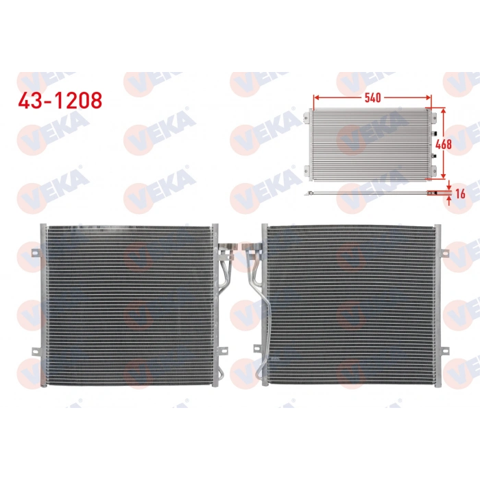 KLIMA RADYATORU JEEP CHEROKEE 2.4, 2.5 4X4 2001-2008 / 2.8 CRD 2010-